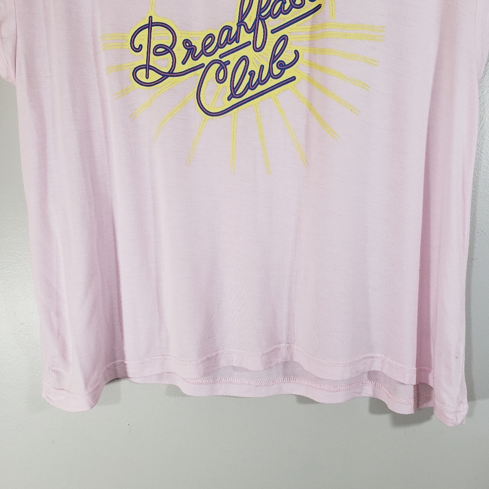 FREE PRESS pink Breakfast Club graphic tshirt - Picture 3 of 7